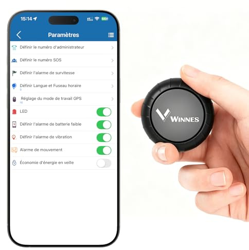 Traceur GPS Voiture Mini Geofence, Tracker GPS Localisation en Temps Réel Historique des Parcours 6 Mois Traceur GPS Enfant et Animaux 3 Ans Autonomie Aimant Puissant GPS pour Voiture Moto Velo