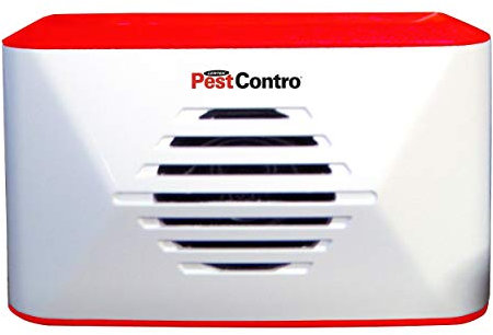 Koolatron Lentek Pest Control Battery Operated Pest Repeller Automatic 88 DB Dual Ultrasonic Sirens, Led Power Indicator, Audible Test button For Cockroach, Mice, Rat, Spiders