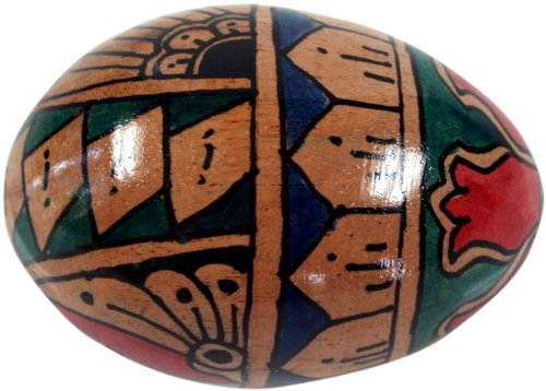 GURU SHOP Musikinstrument aus Holz, Musik Percussion Rhythmus Klang Instrument, Handgearbeitet, Rassel Ei - Handrassel 8, 8x5x5 cm