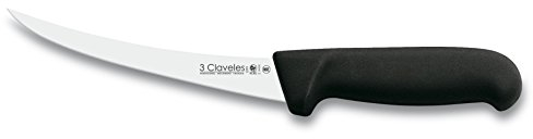 3Claveles 1399 - Cuchillo deshuesar, curvo, 15 cm, 6 pulgadas