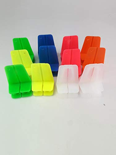 Cyclaire Brick Line Blocks (Pack of 12, Choice of Colours), line Blocks to Help Straight Brick Laying, Made in UK, Posted Quickly. (Fluorescent Yellow)