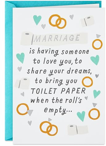 Hallmark Shoebox Funny Wedding Congratulations Card (Wedding Vows)