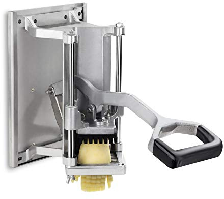 New Star Foodservice 7006872 Extra Heavy Duty French Fry Cutter 3/8 with Wall Bracket, Fixed Counter or Wall Mount