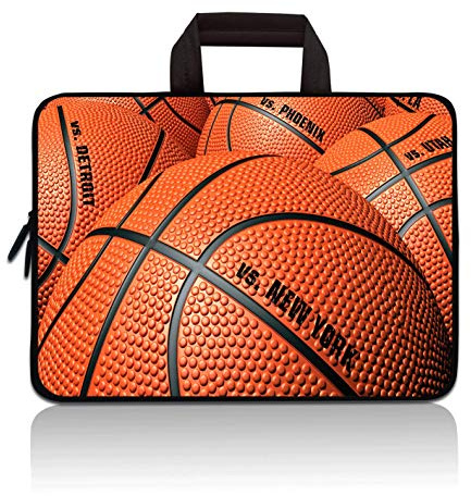 11 11.6 12 12.1 12.5 inch Laptop Carrying Bag Chromebook Case Notebook Ultrabook Bag Tablet Cover Neoprene Sleeve Fit Apple MacBook Air Samsung Google Acer HP DELL Lenovo Asus(Basketball)