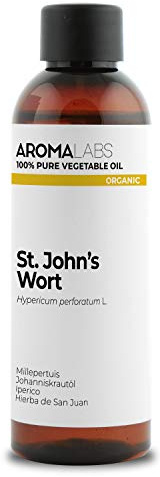ORGANIC - ST. JOHN'S WORT Infused Oil - 100mL - 100% Pure, Natural And Cosmos Certified - AROMA LABS (French Brand)