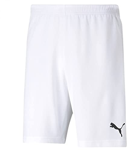PUMA Homme Teamrise Short d contract , Puma Blanc- Puma Noir, XXL EU
