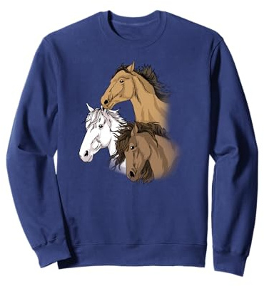 Amoureux des chevaux Filles 10-12 Propriétaire de chevaux Sweatshirt