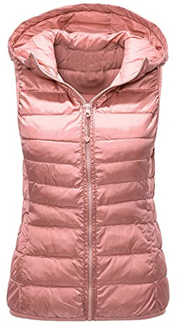 Chaleco acolchado para mujer, chaleco acolchado ligero, chaleco acolchado de un solo color, chaleco cálido para primavera, otoño e invierno, chaleco de transición al aire libre, chaleco de invierno,