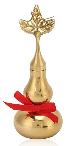 Cyrank Brass Good Luck Wu Lou, Feng Shui Brass Gourd Luck Lucky Wealth Copper Statue Hu Lu Gourd Chinese Feng Shui Figurine for Home Decor