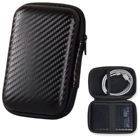 1 Pezzi Custodia per Hard Disk Esterno 2.5'',Custodia Hard Disk Esterno 2.5per SDD HDD caso, Memoria Esterna Portatile Disco Esterno Protettiva Borsa Antiurto Rigida Cover Case