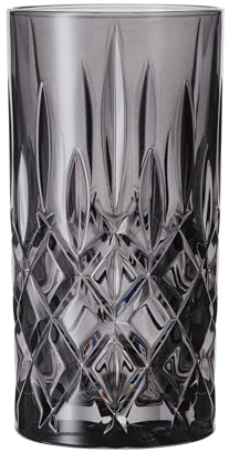 Spiegelau & Nachtmann, Noblesse 105443 - Set di 2 bicchieri da cocktail in cristallo, 395 ml, colore: fumo