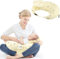 kieyeeno Stillkissen für Babys, Stillkissen mit Kissen für Babys und abnehmbare Gurte, Stillkissen, Schwangerschaftskissen, Abnehmbarer Bezug, waschbar
