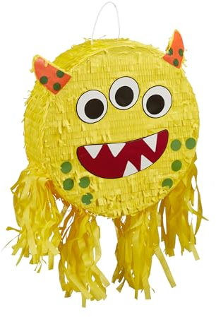 Relaxdays Piñata en Forme de Monstre Rigolo, à remplir soi-même et Suspendre, pour Fille et garçon, Multicolore