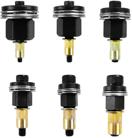 6 Piezas Remachadora Manual de Cabezales Kit, Tuerca de Remaches, Mandril de Herramienta Remachadora, para M3, M4, M5, M6, M8, M10 Alicates de Remachar, Remachadora de Tuercas Accessori