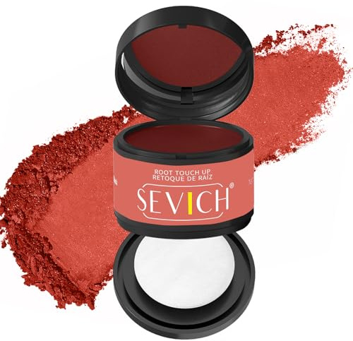 sombra instantánea para el cabello - polvo para la línea del cabello sevich, corrector de raíces grises de cobertura rápida con toque puff, 4g 12 colores