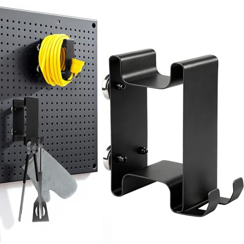 Magnetic Power Cord Organizer for Most Pellet Smoker Grill Accessories, Goldusk All-Metal Cable Holder with 4 Strong Magnets & Hook for Traeger & Pit Boss, Holds up to 32 ft Cord (Indoor/Outdoor)