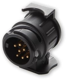 KARFIXON Adaptador de Remolque de 13 a 7 Pines - 12V - ISO 1724 e ISO 11446 - para Caravana Remolque Automóvil