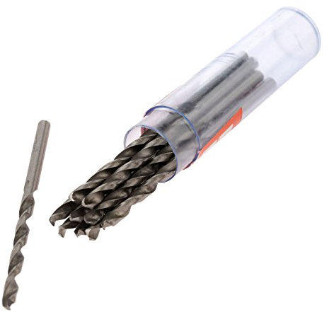 Mtsooning 10 Pcs 3.2mm Micro HSS Twist Drill Bit Straight Shank Electrical Drilling Tool