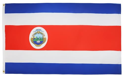 BANDIERA COSTA RICA 150x90cm - GRAN BANDIERA COSTARICANA 90 x 150 cm Poliestere leggero - Bandiere - AZ FLAG