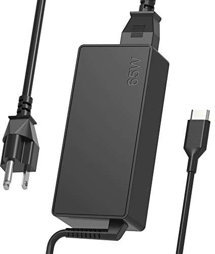 Universal USB Type C 65W 45W Laptop Charger Compatible with Lenovo Dell Hp Acer chromebook Asus Samsung Sony Computer Charger Fast Charging Type C AC Adapter Power Cord Supply