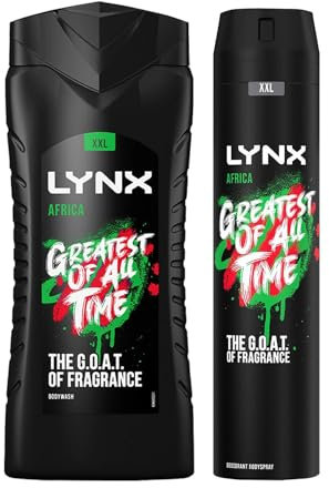 Lynx 12 Hour Refreshing Africa Shower Gel, 500 with Lynx 48 Hour Fresh Body Spray 250ml Leaving you smelling great, Dermatologically Tested, Keep Smelling Irresistible!