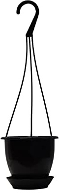 Dogwood Farm Market 4.5 Mini Black Plastic Hanging Basket by Koba (5) White
