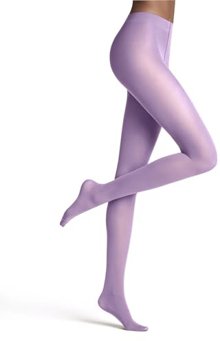 Falke Matt Deluxe 30 DEN W Ti trasparenti velati tinta unita 1 pezzo, Collant Donna, Rosa Shell Pink 8045, M