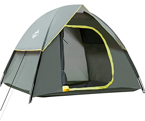 PUREBOX Campingzelt, Kuppelzelt für 2-3 Personen, Familienzelt für Camping und Picknick, Zelte Wasserdicht & Winddicht, Wurfzelt für Ausruhen im Hinterhof,Outdoor-Freizeitaktivitäten und Versammlungen