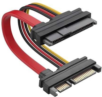 YAODHAOD Adattatore convertitore SAS a SATA SFF-8482 (SAS 29Pin a SATA 22Pin 30CM)