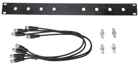 Jectse BNC-antennsats för SLX SLX2 PGX2 Trådlöst System, två Anslutningskablar 50 Cm/1,6 FT för Frontmonterade Antenner, Alla Standard 19 Tums Rack