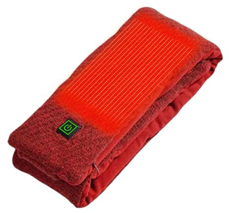 Värmescarf - ull, 31,5 x 4,33 tum nackvärmare justerbar temperatur | silkeslen och varm kall vädervärmare, julvärmande halsduk för män, kvinnor, pappor, mammor, fruar, utomhus, inomhus