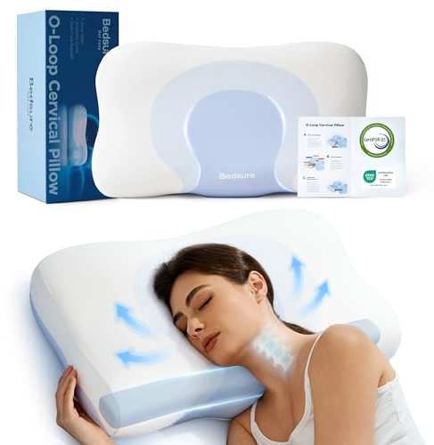 BEDSURE Orthopädisches Nackenkissen Memory Foam - 66x38 cm Seitenschläfer