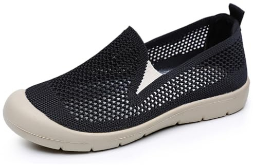 Diabetiker skor dam andas fritidsskor sommar mode slip-skor halkfria promenadskor lätta sandaler flätade skor utomhusskor korrigering tår