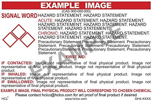 .1% Formic Acid in Water GHS Label - 2 x 3 (Pack of 25)