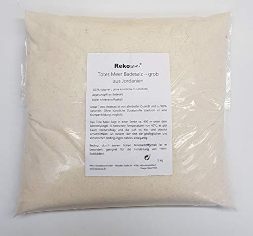 Rekosan Totes Meer Salz 5 kg Badesalz aus Jordanien Meersalz grob