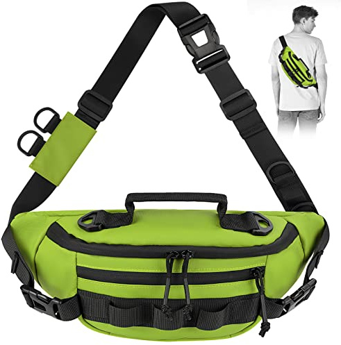 THKFISH Bolsa de Aparejos de Pesca, riñonera Impermeable para Mujeres y Hombres, Bolsa de Pesca portátil, Bolsa de Pesca con Mosca al Aire Libre