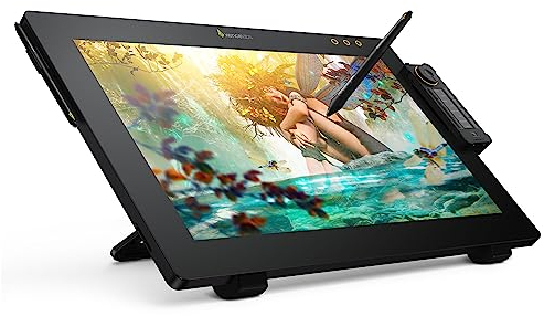 Xencelabs Pen Display 24 Tableta Gráfica con Pantalla 4K Monitor de Dibujo 99% Adobe RGB Tableta de Pantalla con Quick Keys 2 Plumas sin Batería Compatible con Windows-Arm/Windows/Mac/Linux