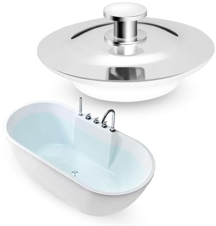 DGHOME Sink Drain Stopper Plug,Household Universal Sink Plug,Sink Plugbath sealed with rubber gasket, good sealing performance, anti-odor, for bathroom kitchen washbasin (40-45mm Hole,Pack of 1)