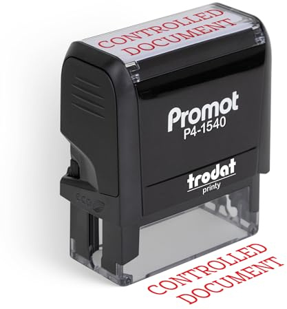 Promot Controlled Document - Self Inking Rubber Stamp - Ink Stamps