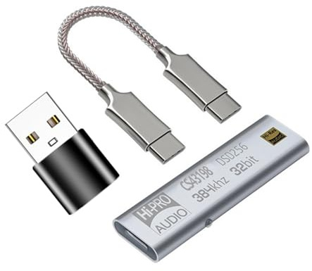 Amplificador de auriculares USB C a 3,5 mm CS43198 Dongle 384 KHz DSD64-258 decodificación HIFI amplificador de sonido tipo C adaptador de teléfono