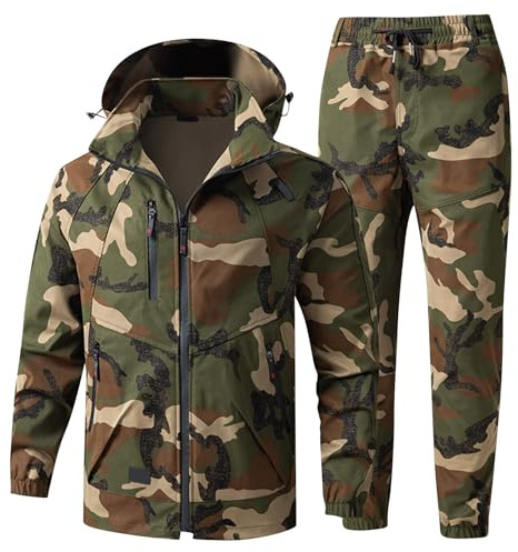 Tenue De Camouflage Vestes Coupe-Pluie Randonnée Homm Ete Pantalon De Chasse Homme Travail Peche Jogging Treillis Militaire Homme