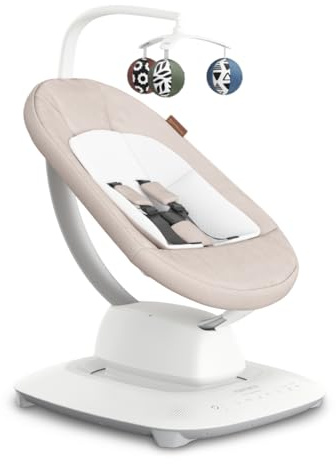 UPPAbaby Electric Baby Swing Chair | Mamaroo Charlie | Baby Bouncer with 5 Natural Motions & Speed | Bluetooth Connectivity Control | Baby Seat | Plug-in Baby Chair | from Birth to Sit Up
