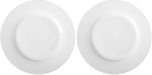 Amazon Basics Servizio di piatti piani, 6 unità, 26.7 cm (Confezione da 2)