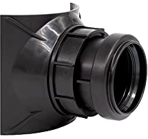 Airfit HT-Schraubabzweig DN 125/50 schwarz,zur nachträglichen Montage in HT/KG-Rohr - 22552AZ