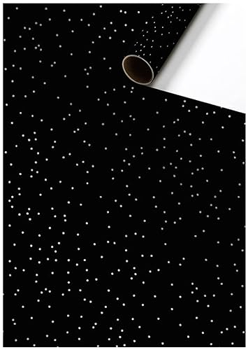 Stewo Geschenkpapier Yvie schwarz 1 Rolle 70 x 150 cm