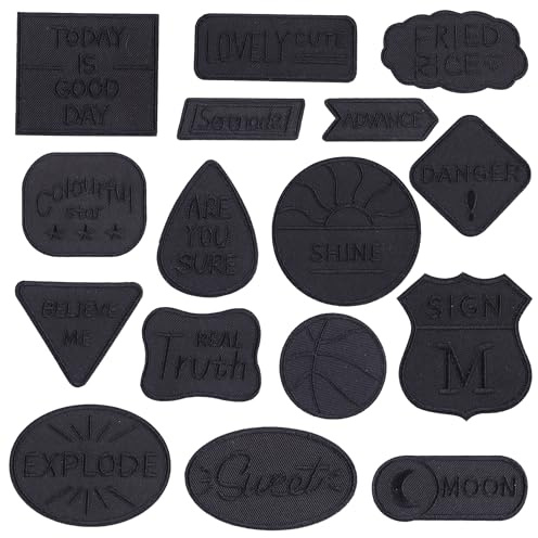 Woohome 16 toppe termoadesive da applicare con ferro da stiro, per cucire o stirare per jeans denim, set di toppe da stiro, decorazione e riparazione