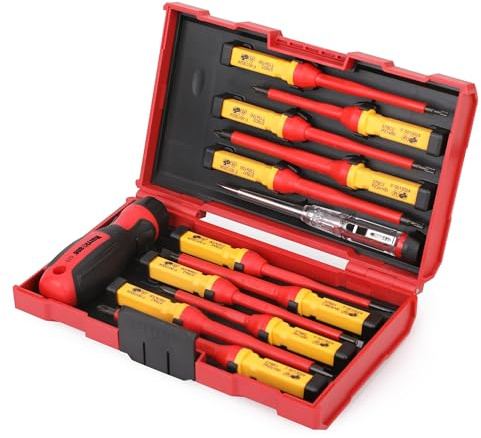 HURRICANE Juego de destornilladores eléctricos aislados de 1000 V