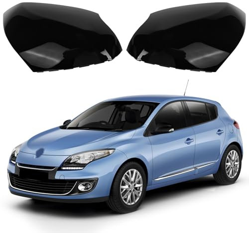Opaltool 2 x Tapa del Espejo Retrovisor del Coche para Renault Megane MK3 2008-2016, Carcasas de Espejo Retrovisor de Coche Cubierta del Espejo