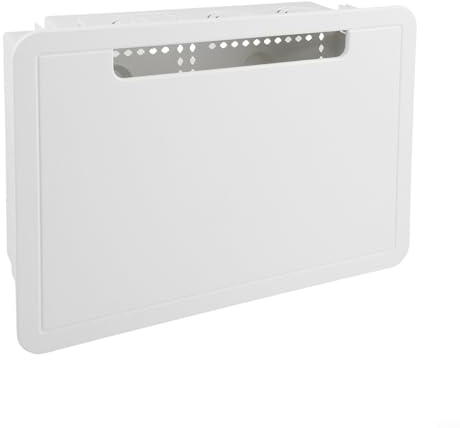 Caswynlife Caja de TV empotrada de 9 pulgadas, toma de corriente montada en la pared y caja de red, organizador de cables para configuración de entretenimiento en casa, se adapta a espaciado estándar