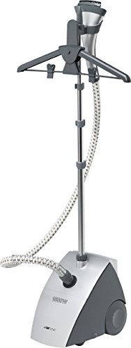 Clatronic TDC 3432 Textil-Dampfglätter, 1500 Watt, betriebsbereit in ca. 50 Sekunden, abnehmbarer Wassertank mit 1,2 Liter Fassungsvermögen, silber